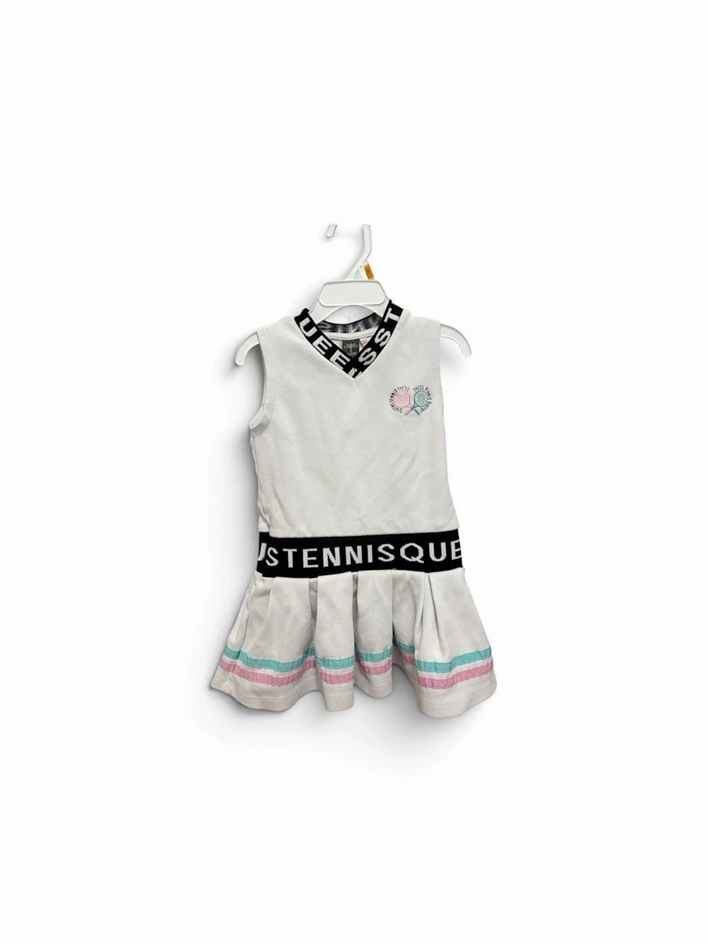 Tennis Girls Dress White & Pink Size 4A Like New